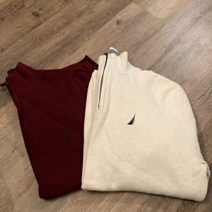 Lot of 2 Nautica Quarter Zips